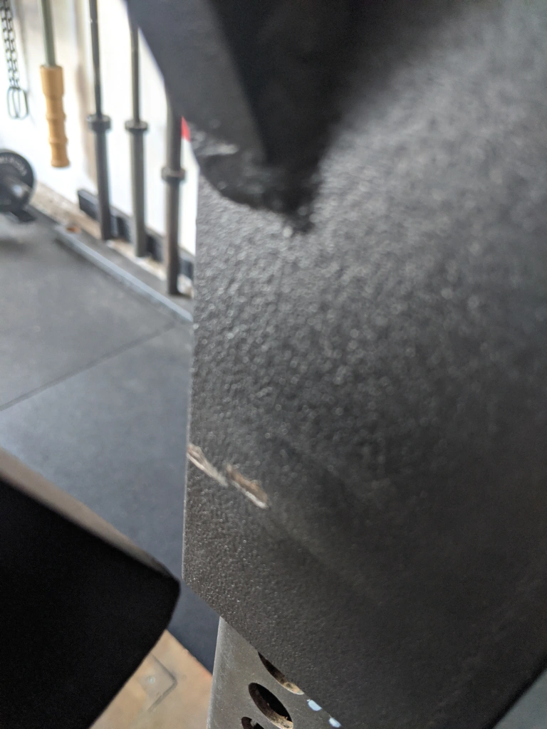 Edge Fitness Systems Mono Hooks Scratches
