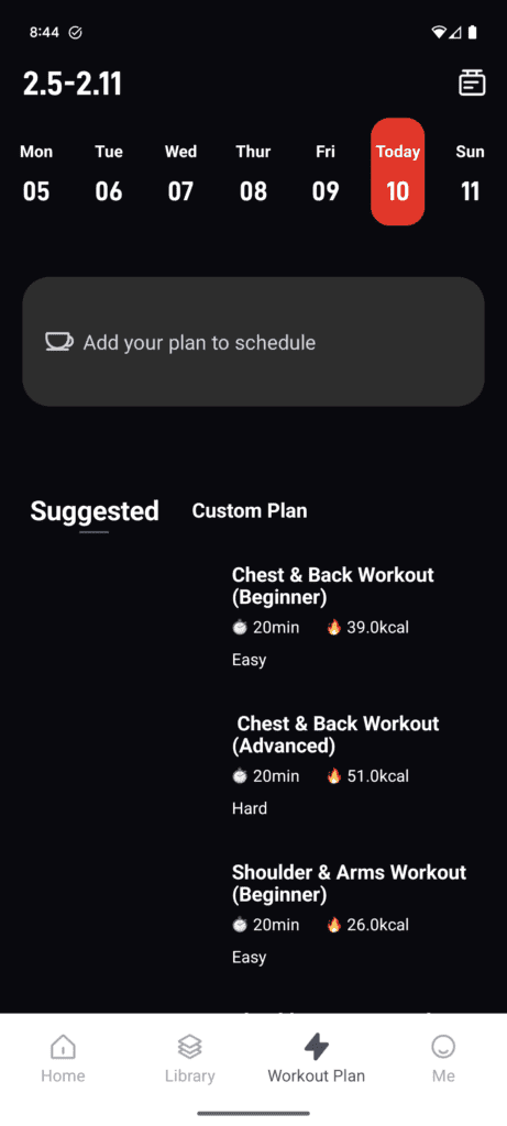 ShogunFLEXApp workouts