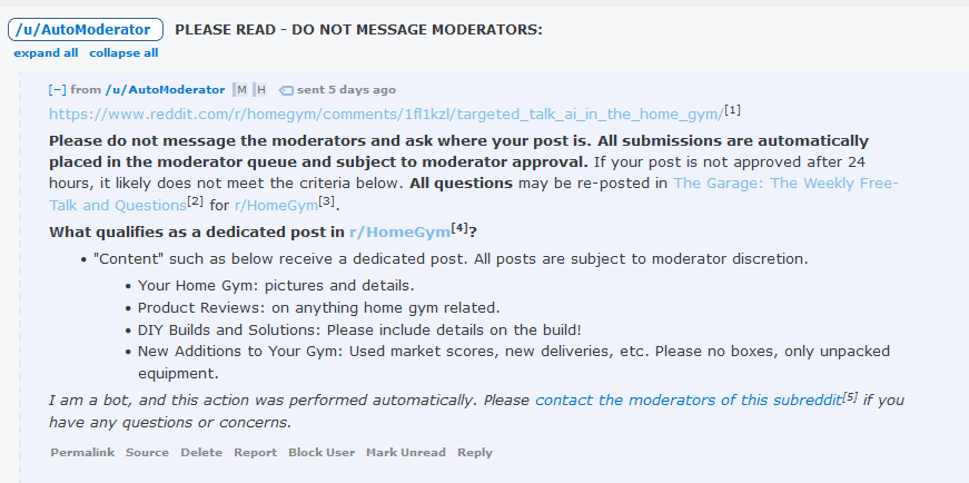 AMA Message