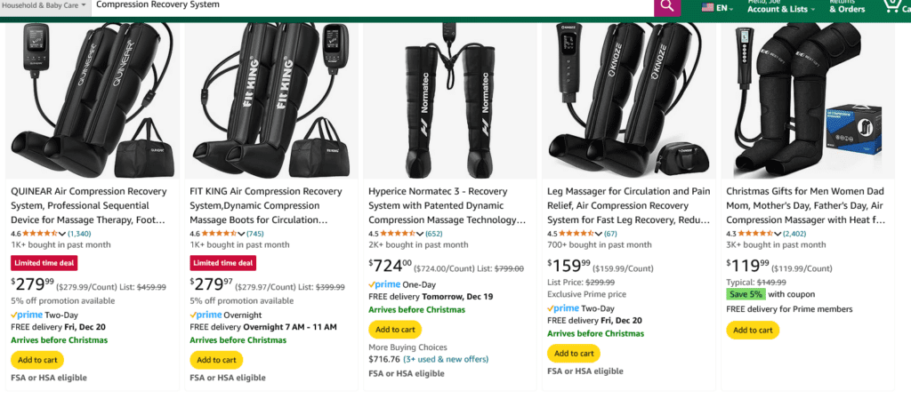 Amazon CompressionLegs